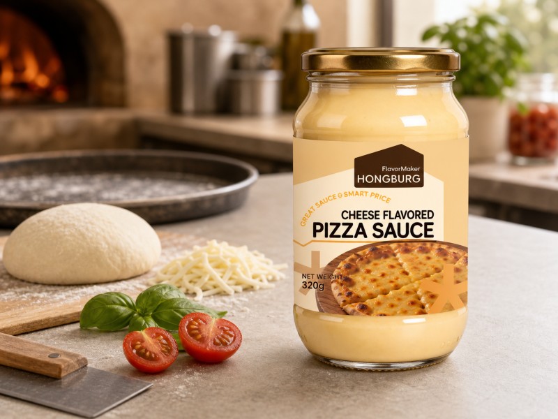 Hustá omáčka na pizzu s příchutí smetanového sýra