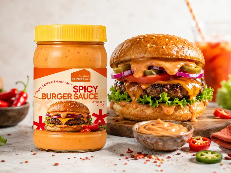 Hustá chutná pikantní burgerová omáčka